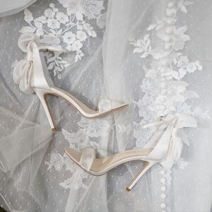 Elegant White Stiletto Heels